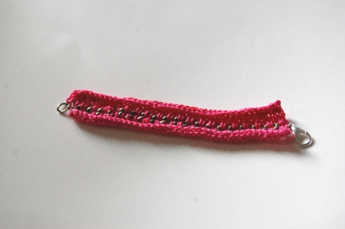 Knit chain DIY Marni bracelet