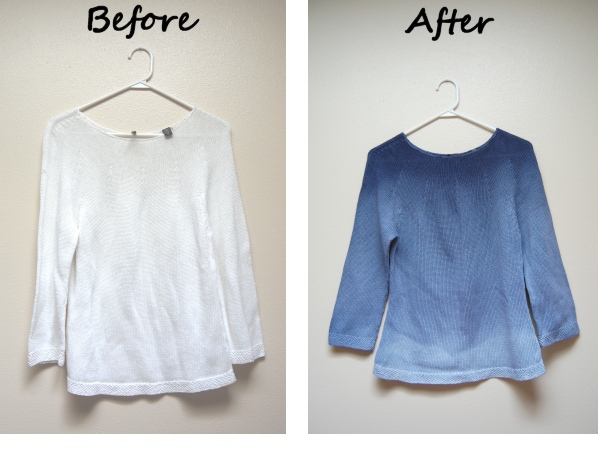 DIY Dip-Dye sweater tutorial